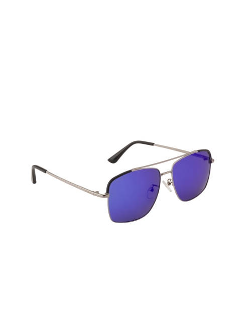 

Ted Smith Unisex Polarised & UV Protected Aviator Sunglasses TS-NC-1260S_BLU, Blue