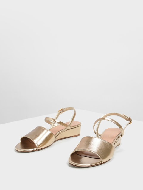 

CHARLES & KEITH Women Gold-Toned Solid Heels