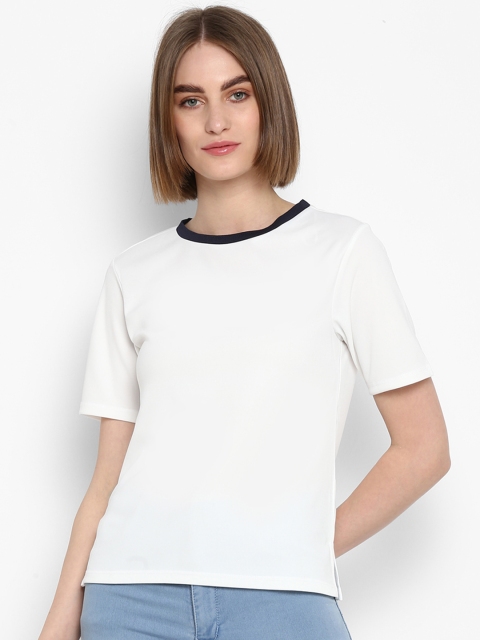 

Mode by Red Tape Women White Solid Top