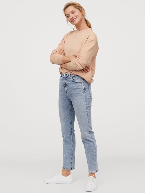 

H&M Women Embrace Slim High Ankle Jeans, Blue