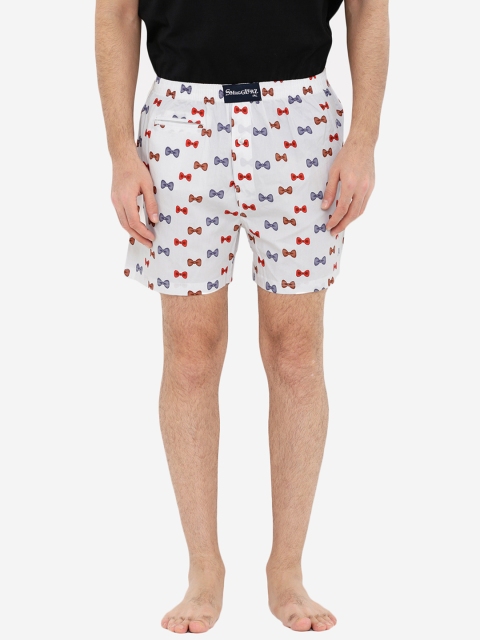 

Smugglerz Men White & Red Printed Boxers BOWS-WHT-BXR-WHITE-S