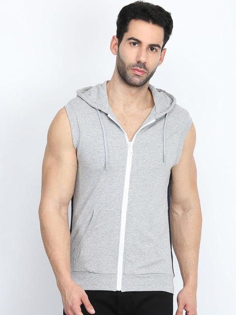 

Antony Morato Men Grey Melange Solid Sporty Jacket