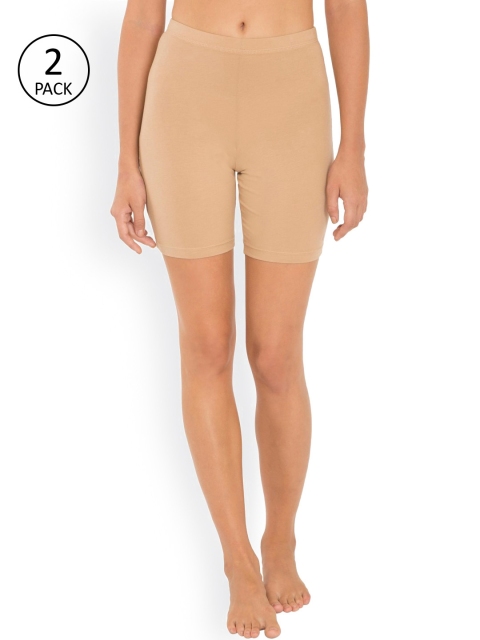 

Jockey Women Pack of 2 Solid Shorties 1529-0105, Skin