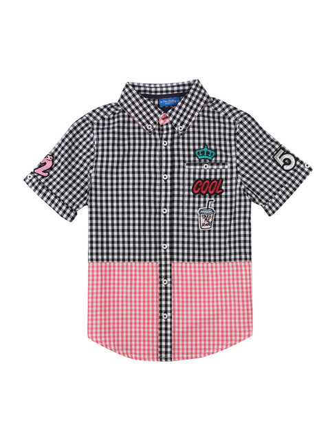 

One Friday Boys Black & Pink Slim Fit Checked Casual Shirt