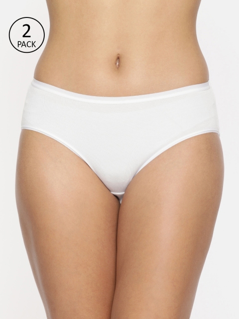 

Jockey Women Pack Of 2 White Solid Hipster Briefs 1807-0105