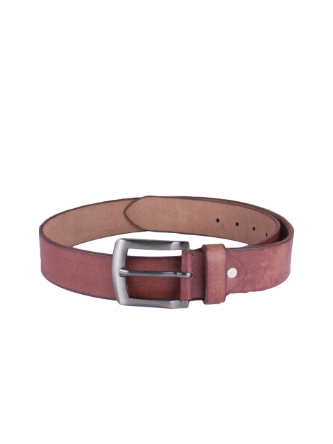 

Peseta Men Brown Textured Leather Belt