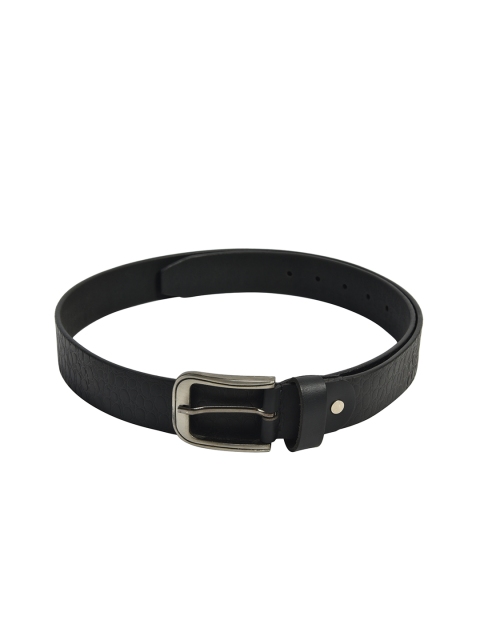 

Peseta Men Black Textured Leather Belt