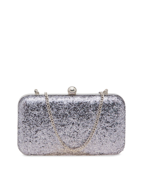 

Tarusa Silver-Toned Shimmer Box Clutches