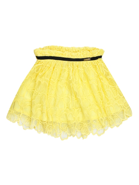 

One Friday Girls Elastic Closure Skirt, Yellow
