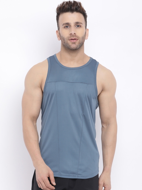 

Chkokko Men Grey Solid Gym Innerwear Vest MTANKTOP01DARKGREYS