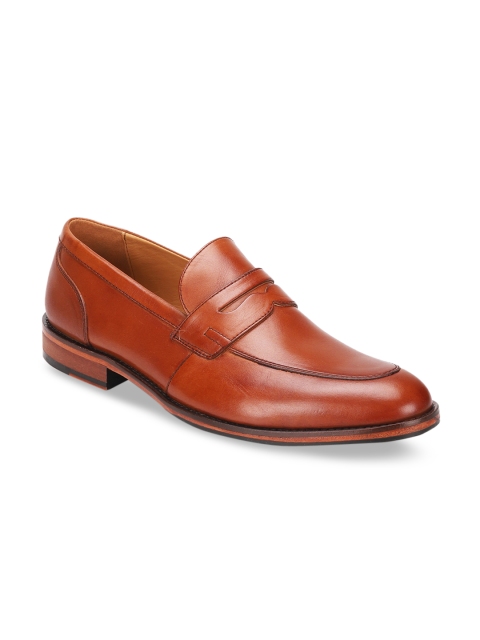 

Churchill & Company Men Brown Solid Leather Formal Slip Ons