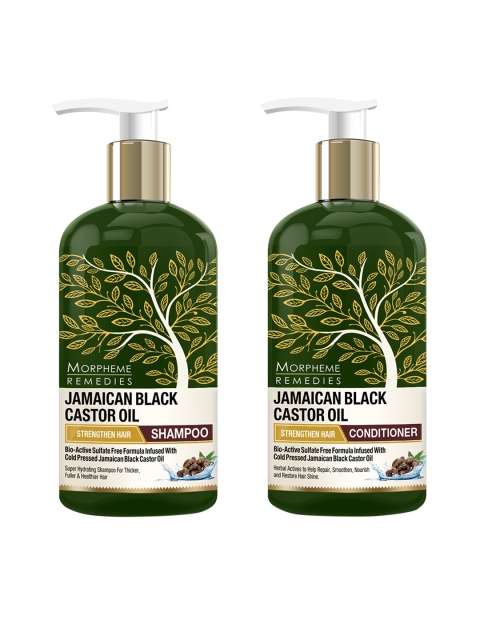 

Morpheme Remedies Unisex Jamaican Black Castor Oil Conditioner & Shampoo 300ml, Green