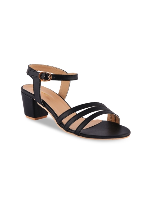 

ZAPATOZ Women Black Solid Sandals