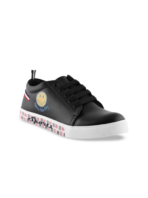 

ZAPATOZ Women Black Printed Lightweight Sneakers