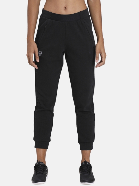 

PUMA Motorsport Women Black Solid Ferrari Cropped Joggers