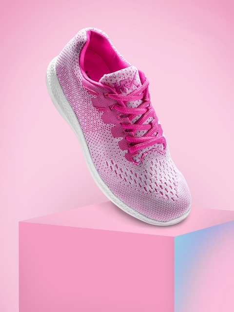 

HRX by Hrithik Roshan Women Pink Flash Knit Running Shoes