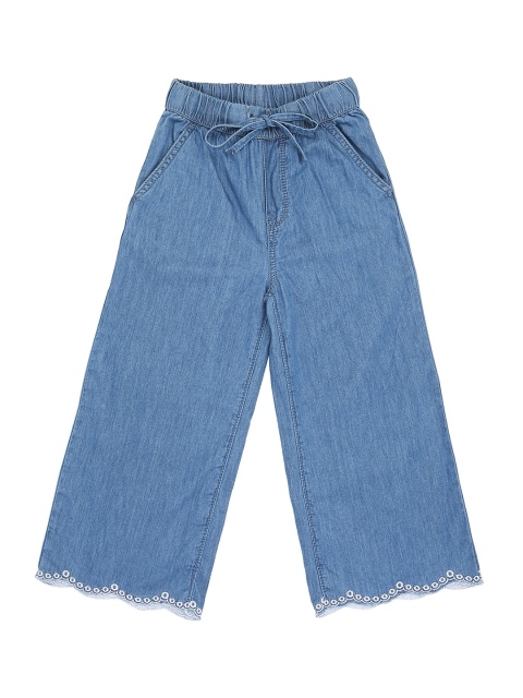

Pantaloons Junior Girls Blue Relaxed Fit Mid-Rise Clean Look Jeans