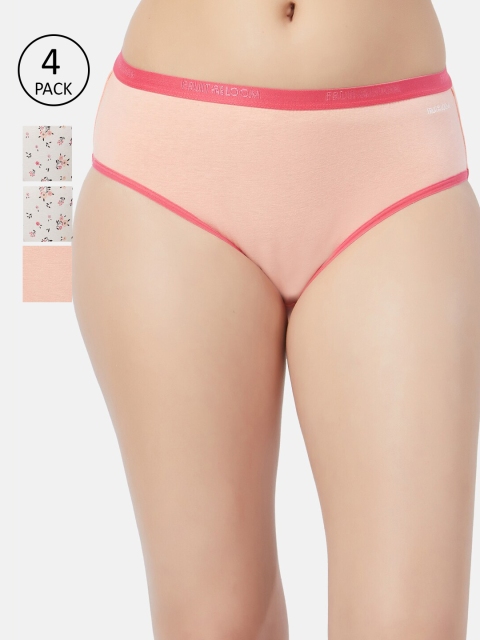 

Fruit of the loom Women Pack of 4 Hipster Briefs FHP03-A1SP4, Grey