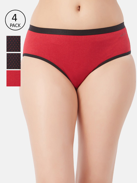 

Fruit of the loom Women Pack Of 4 Hipster Briefs FHP03-2P-A1SP2, Black