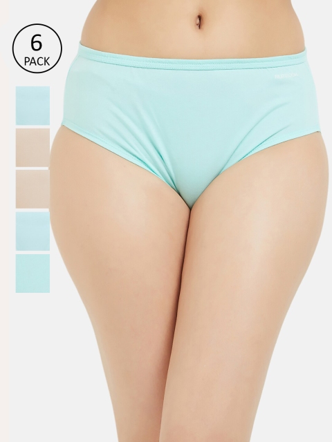 

Fruit of the loom Women Pack of 6 Solid Hipster Briefs FHPS01-3P-LA1S4, Blue