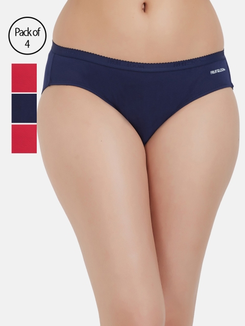 

Fruit of the loom Women Pack of 4 Solid Hipster Briefs FBKS02-2P-DA1S9, Pink