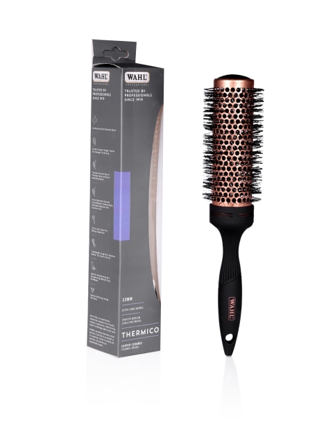 

WAHL Men Copper Ceramic Thermal Hair Brush WPHB8-3324 33 mm, Black