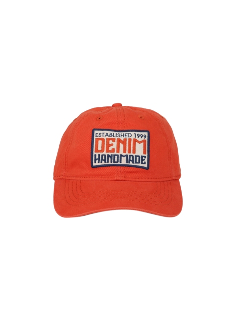 

Peter England Men Orange Embroidered Baseball Cap