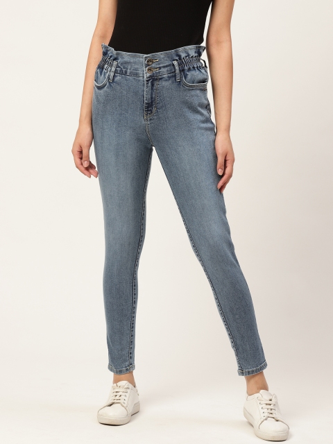 

Xpose Women Blue Slim Fit High-Rise Clean Look Stretchable Jeans