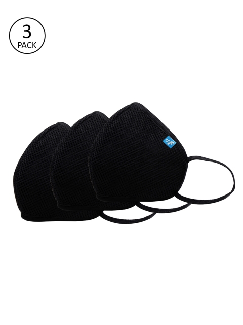 

F Gear Adults Black Pack of 3 Safeguard 7-Layer Reusable F95 Outdoor Masks