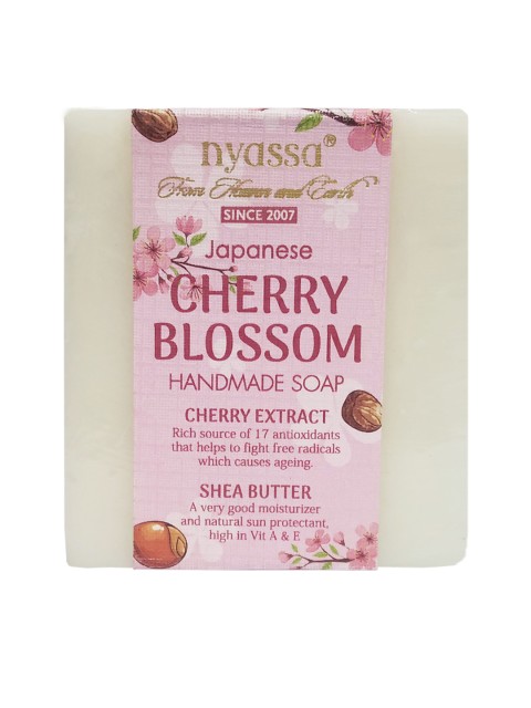 

Nyassa Unisex Cherry Blossom Handmade Soap 150g, White