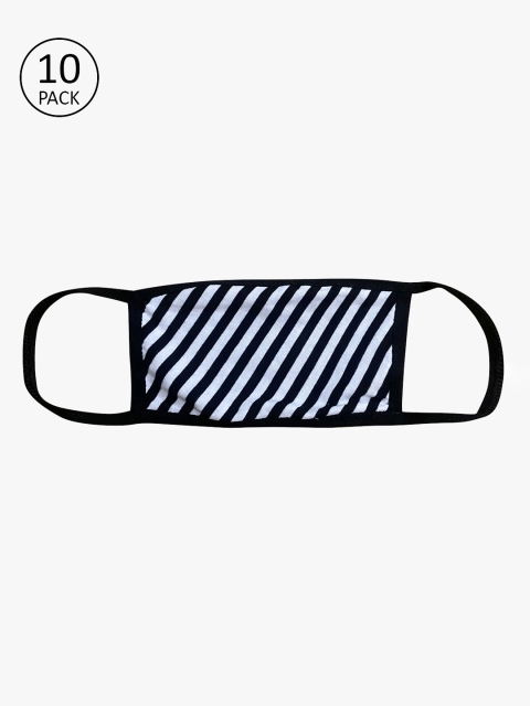 

Clovia Adults Black & White Pack of 10 Reusable 3-Layer Cloth Masks