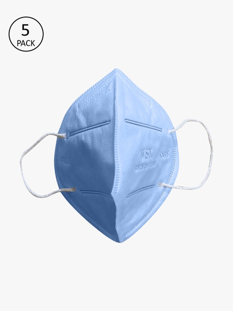 

Clovia Adults Blue 5 Pcs 3-Layer KN95 Or N95 Masks