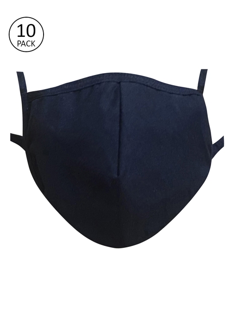 

Clovia Adults Black Pack of 10 Reusable 3-Layer Cloth Masks