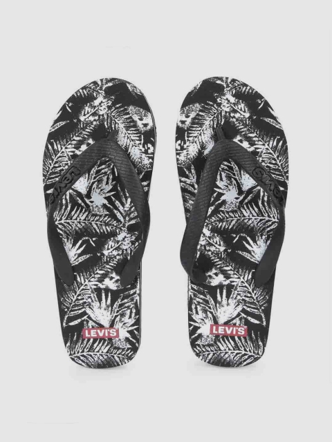 

Levis Men Black Printed DIXON 2.0 Thong Flip-Flops