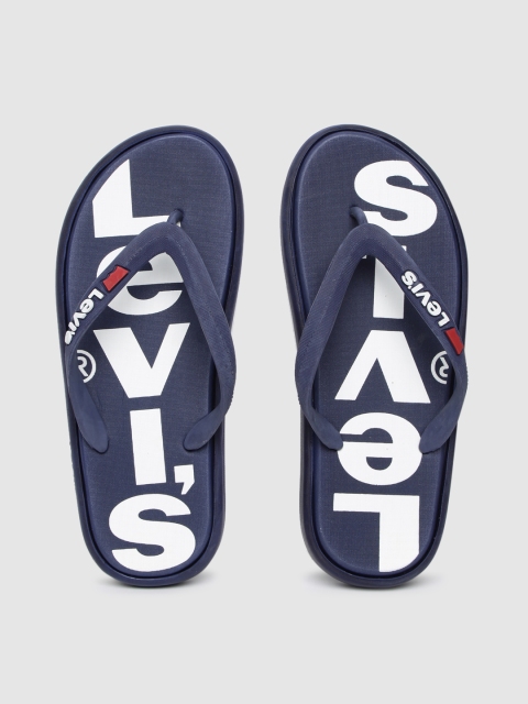 

Levis Men Navy Blue Printed Thong Flip-Flops