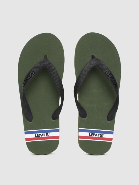 

Levis Men Olive Green Solid Thong Flip-Flops