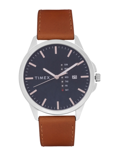

Timex Men Navy Blue Analogue Watch With Date Aperture