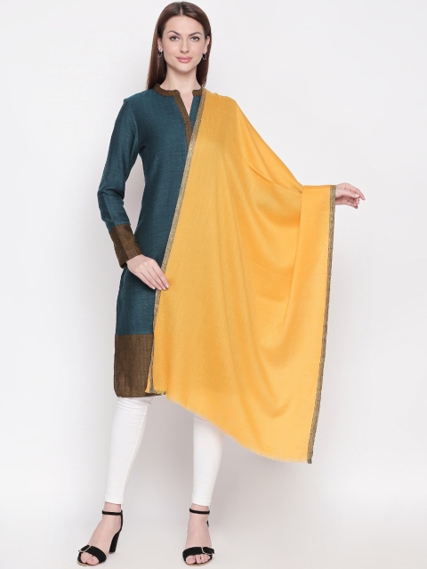

RANGMANCH BY PANTALOONS Women Yellow Solid Shawl