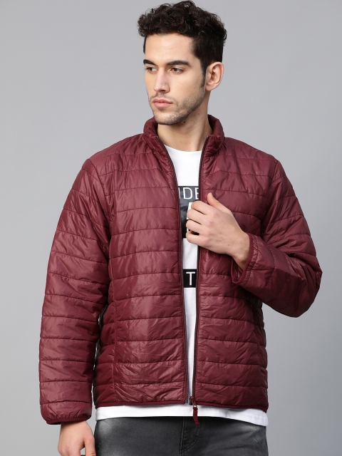 

Roadster Men Maroon Packable Puffer Jacket