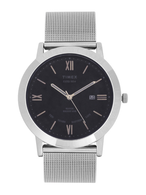 

Timex Men Silver-Toned Analogue Watch