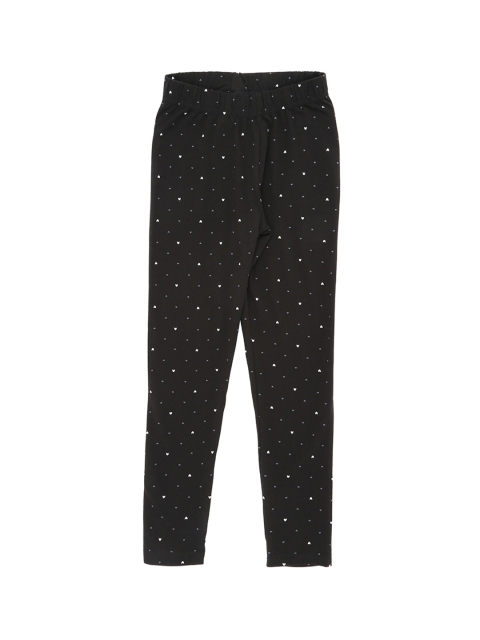 

POPPERS by Pantaloons Girls Black Printed Leggings