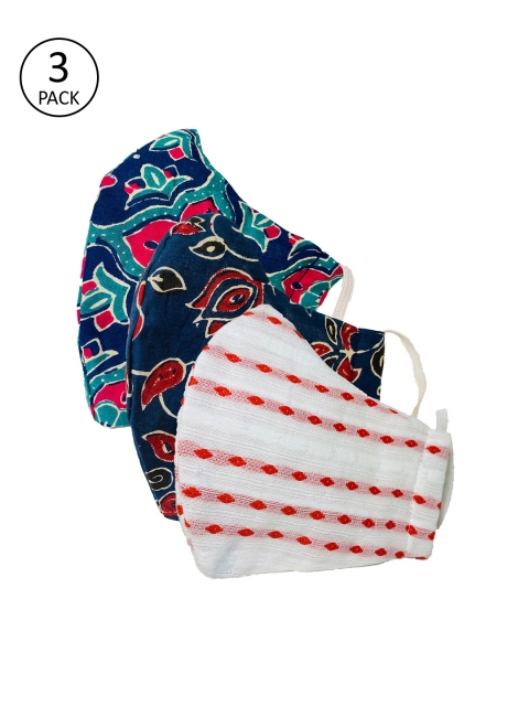 

Sera Unisex 3 Pcs Printed 3-Ply Reusable Outdoor Fabric Masks, Multi