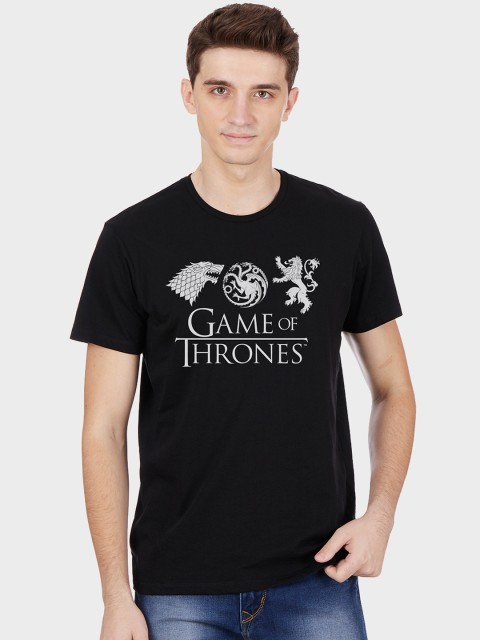 

Free Authority Game Of Thrones featured Black Tshirt for Men