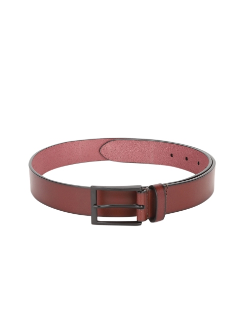 

Allen Solly Men Maroon Solid Leather Belt