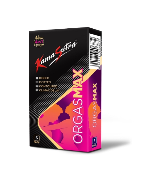 

Kama Sutra Orgasmax 4 in 1 Dotted Condoms - 6 Count, Pink