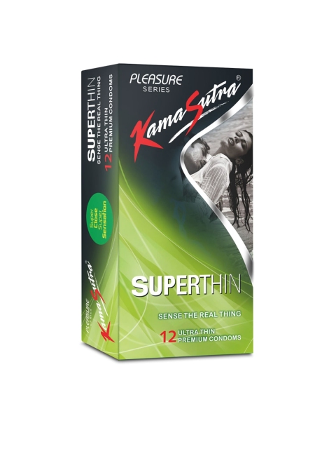 

KamaSutra Superthin Ultra-Thin Condoms - 12 Count, Green