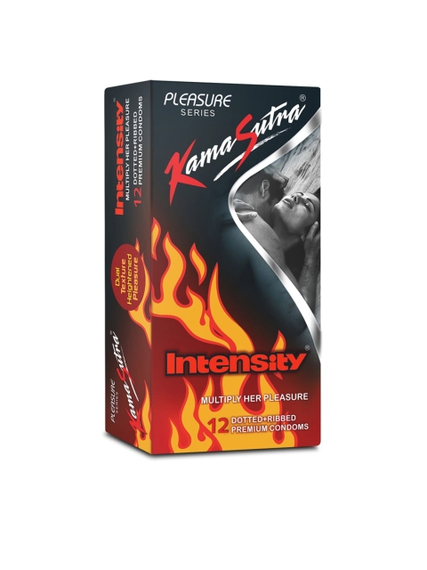 

KamaSutra Dotted & Ribbed Intensity Condoms - 12 Count, Multi