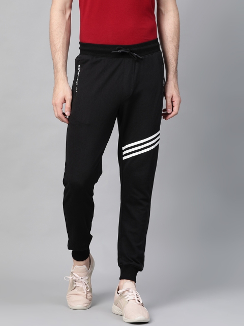 

M7 by Metronaut Men Black & White Striped Detail Joggers