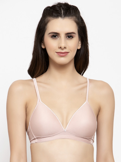 

PrettyCat Beige Solid Non-Wired Lightly Padded T-shirt Bra PC-BR-6006