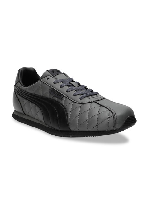 

Puma Men Grey & Black Colorblocked Corona IDP Sneakers